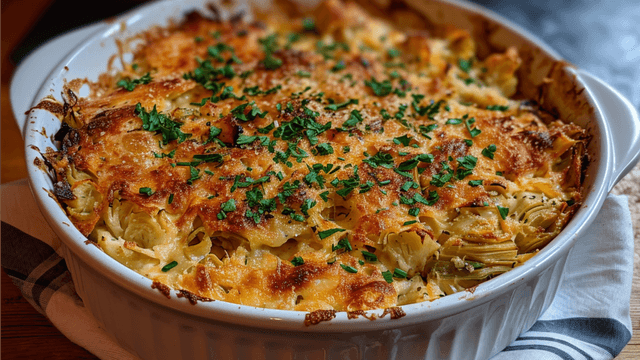 Keto Artichoke Gratin
