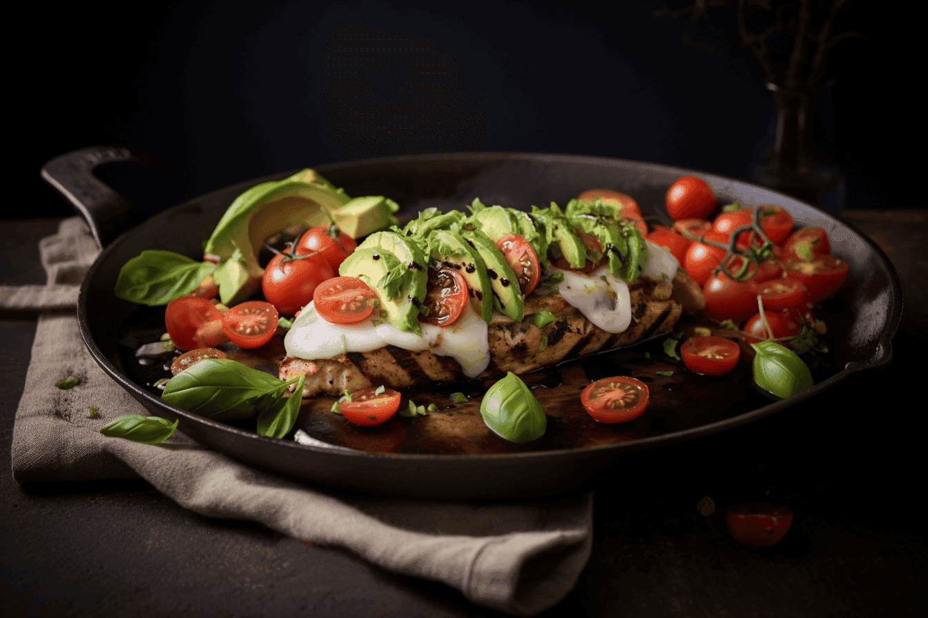 Avocado Caprese Smothered Chicken
