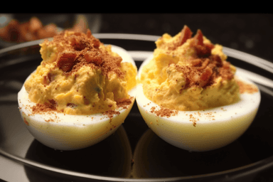 Keto Bacon Deviled Eggs