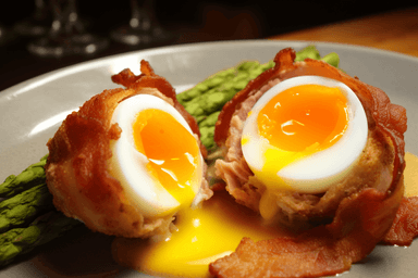 Keto Bacon Wrapped Scotch Eggs 