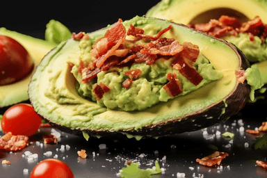 Keto BLT Stuffed Avocado
