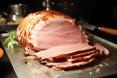 Keto Bourbon Glazed Ham