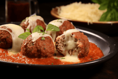 Keto Cheese Stuffed Meatballs