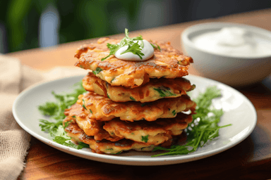 Keto Cheesy Chicken Fritters