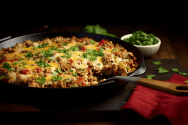 Keto Chicken Enchilada Skillet