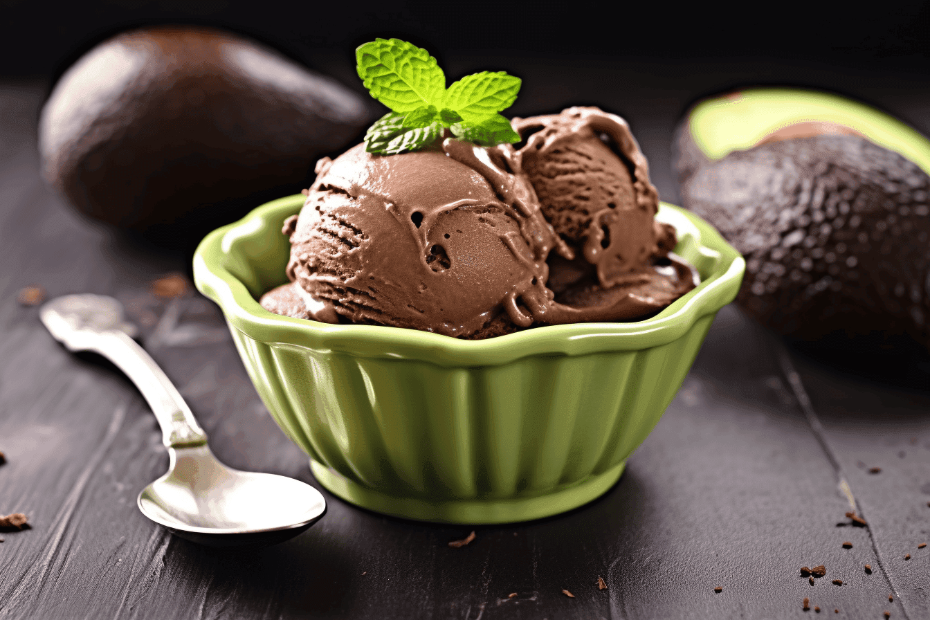 Chocolate Avocado Ice Cream
