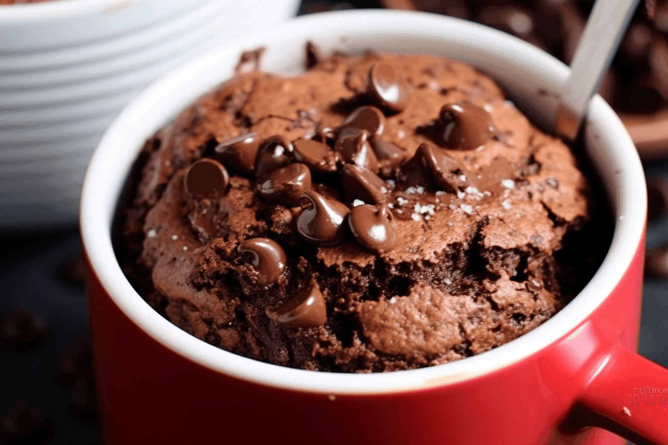 Chocolate Peanut Butter Mug Cake