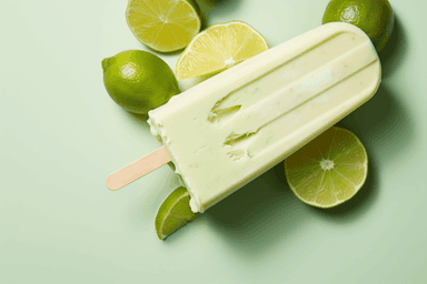 Keto Coconut & Lime Avocado Popsicles