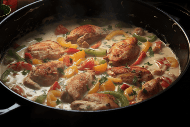 Keto Creamy Chicken Scampi