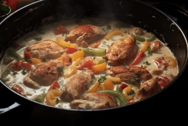 Keto Creamy Chicken Scampi