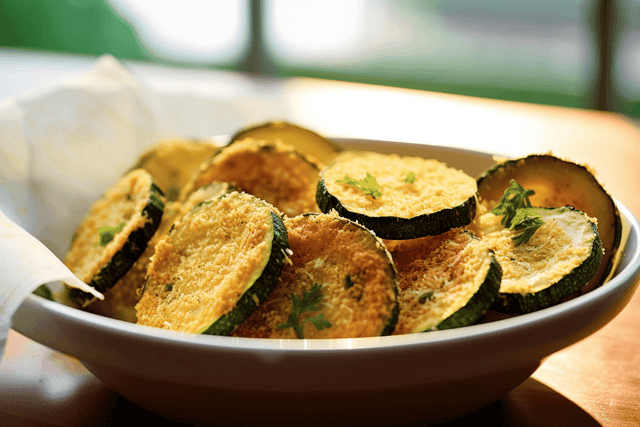 Keto Crispy Baked Zucchini Chips