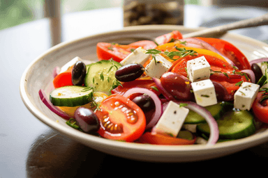 Keto Cucumber Greek Salad