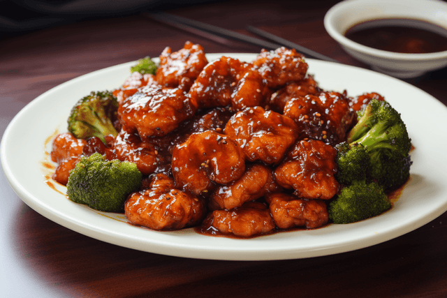 Keto General Tso’s Shrimp and Broccoli