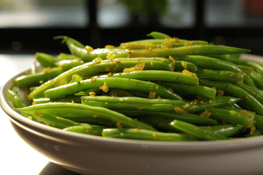 Keto Greens Beans with Lemon Pepper