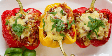 Keto Italian Stuffed Bell Peppers
