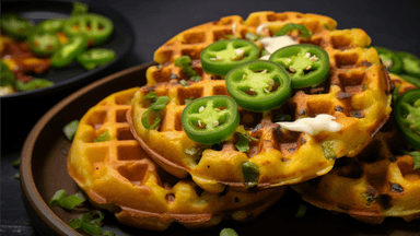 Keto Jalapeno Popper Chaffle