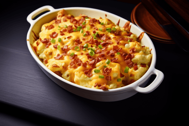 Keto Loaded Cheesy Cauliflower