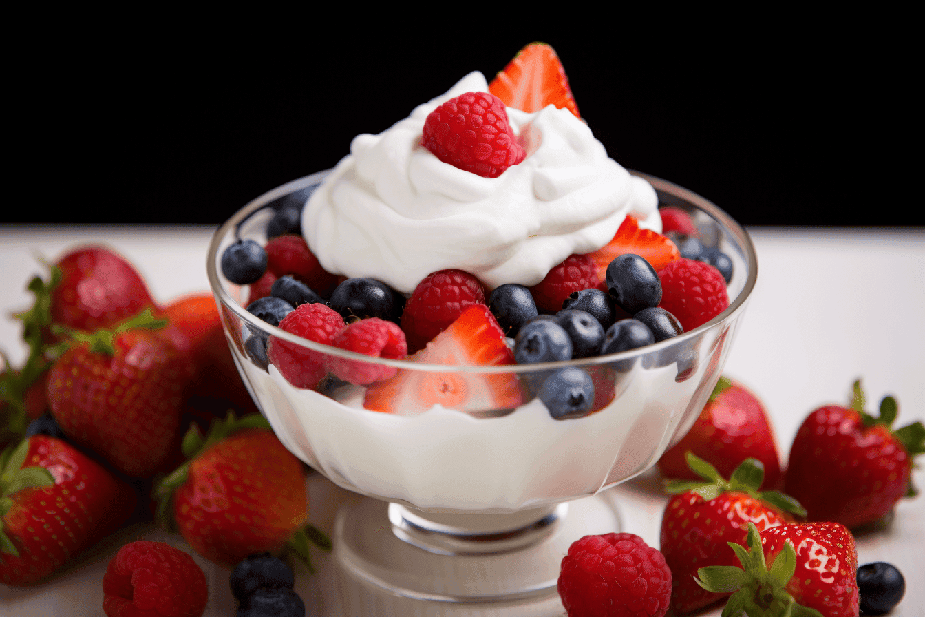 Mascarpone Cheese Mousse and Berries