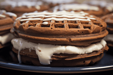 Keto Oreo Chaffle