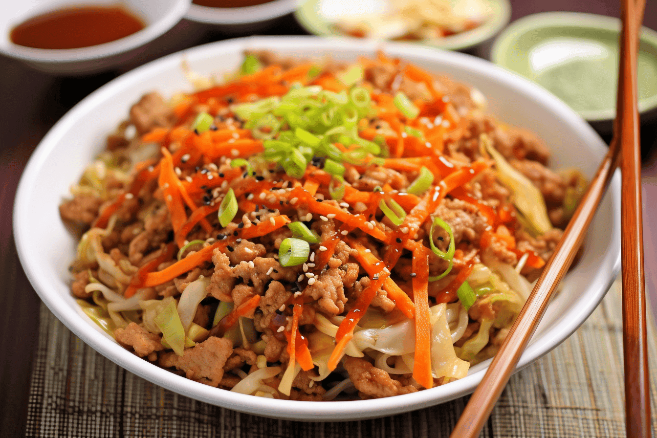 Pork Egg Roll in a Bowl