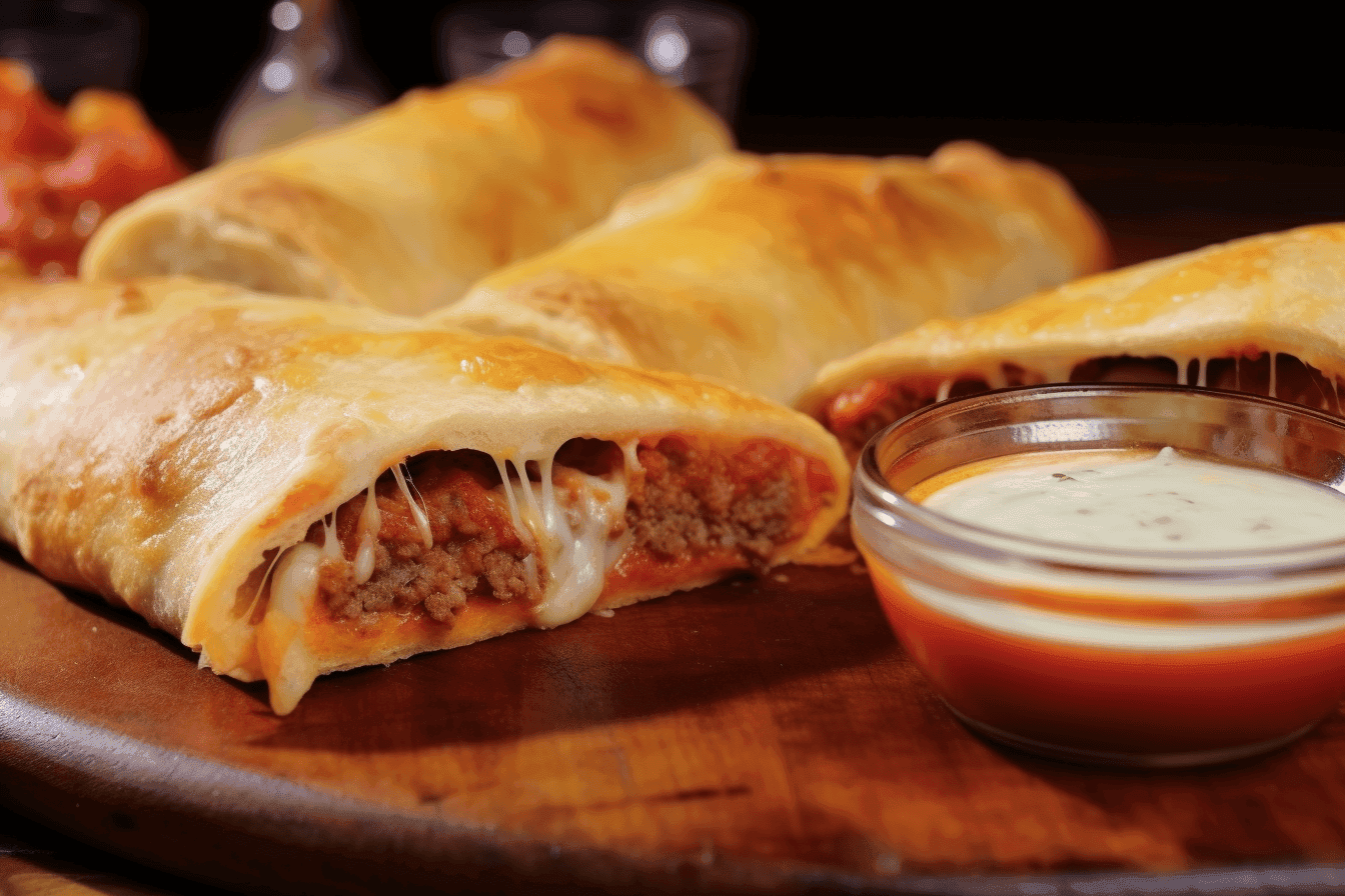 Sausage & Pepperoni Stromboli