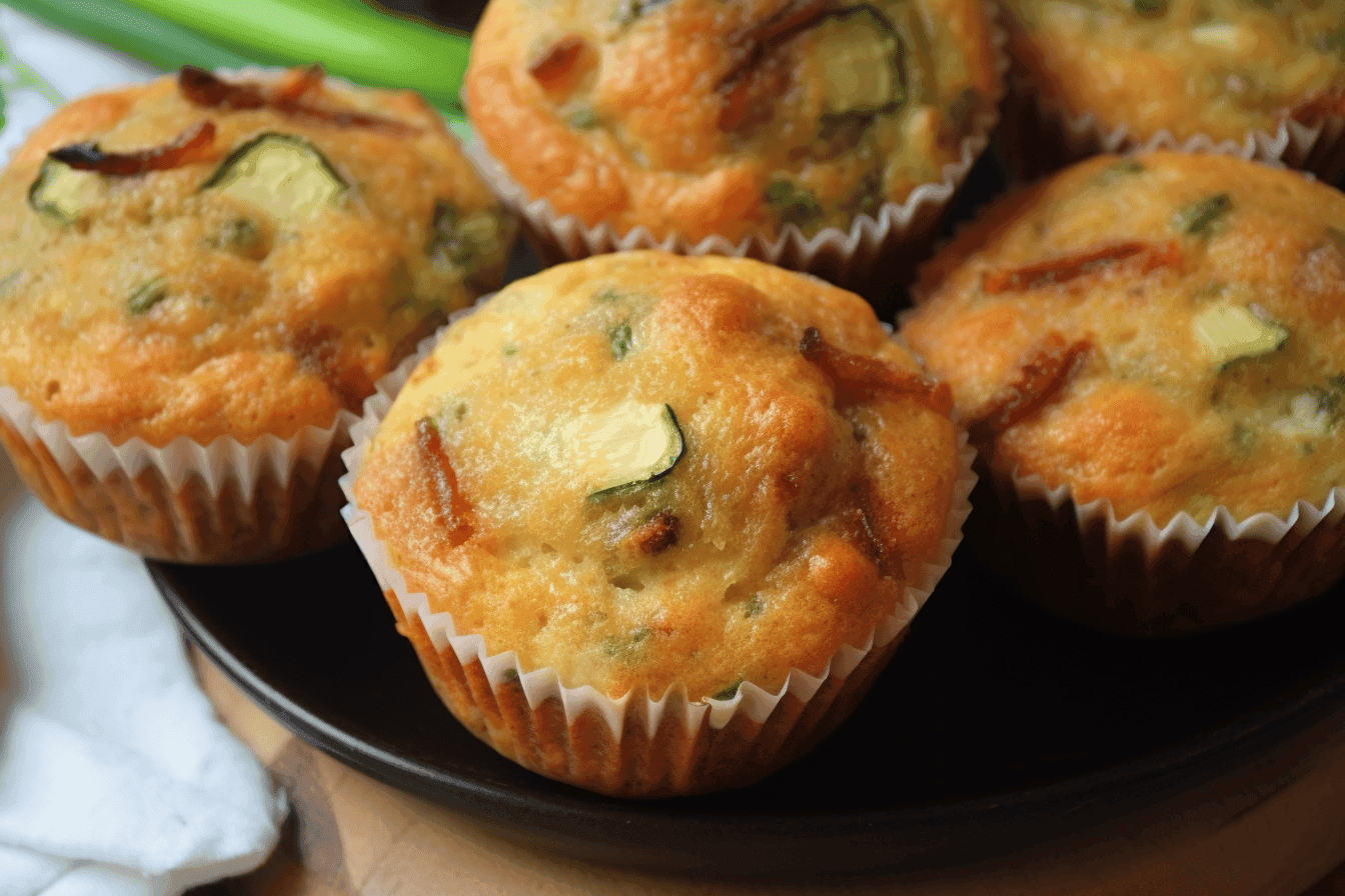 Savory Zucchini and Bacon Muffins