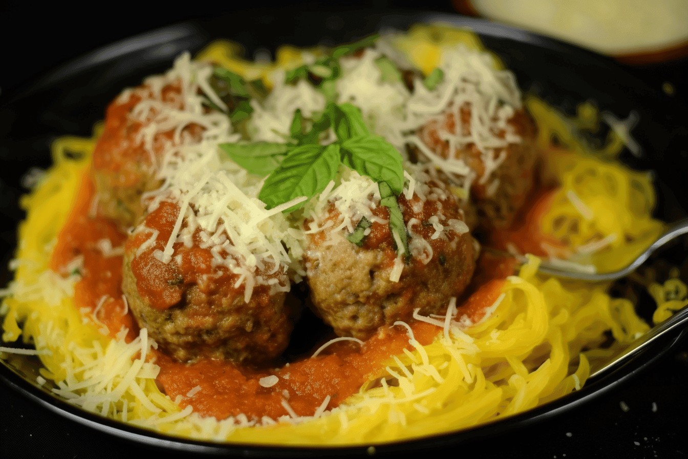 Spaghetti Squash with Meatballs