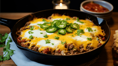 Keto Spicy Beef Tex-Mex Casserole