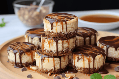 Keto Chocolate Peanut Butter Cheesecake Bites