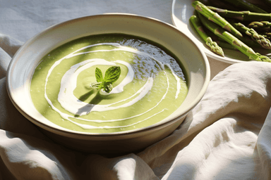 Keto Cream of Asparagus Soup 