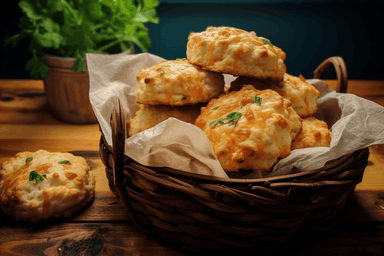 Keto Garlic and Cheese Biscuits