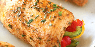 Keto Grilled Chicken Fajita Rollups