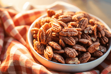 Keto Lazy Candied Pecans