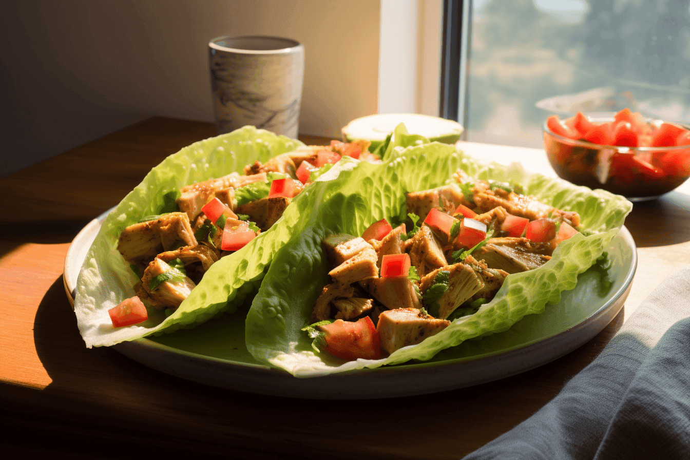 Mexican Chicken Lettuce Wraps