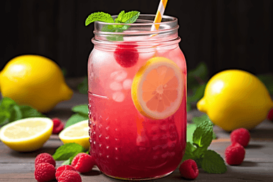 Keto Raspberry Lemon Bubbly Water