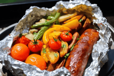 Keto Sausage Meal Prep Grill Packets